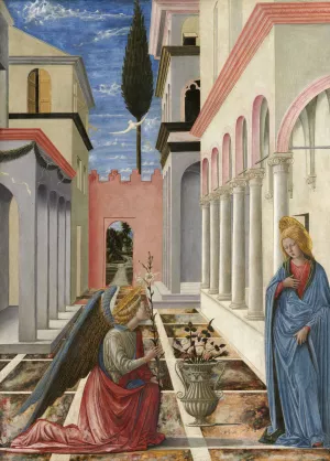 The Annunciation by Fra Carnevale Oil Painting