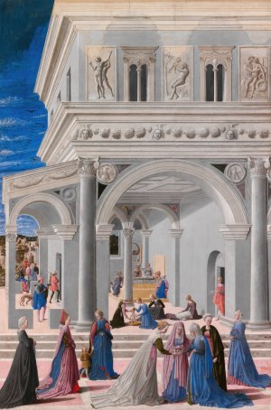 The Birth of the Virgin by Fra Carnevale Oil Painting