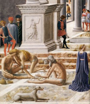The Presentation of the Virgin in the Temple Detail by Fra Carnevale Oil Painting