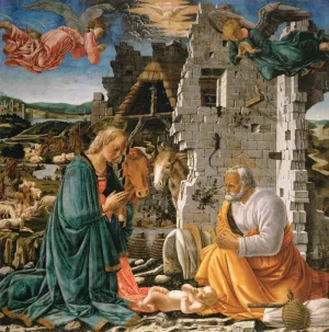 The Nativity by Fra Diamante - Oil Painting Reproduction