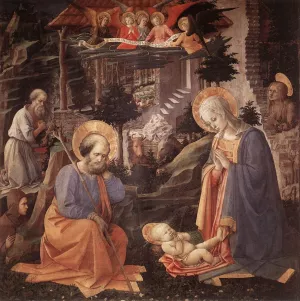 Adoration of the Child by Fra Filippo Lippi - Oil Painting Reproduction