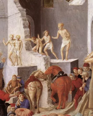 Adoration of the Magi Detail Oil painting by Fra Filippo Lippi