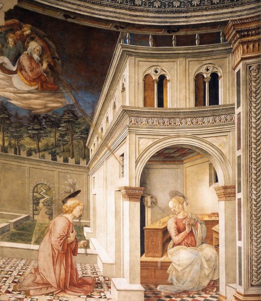 Main Product Photo of Annunciation Painting by Fra Filippo Lippi