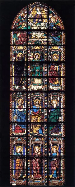 Choir Chapel Window by Fra Filippo Lippi - Oil Painting Reproduction