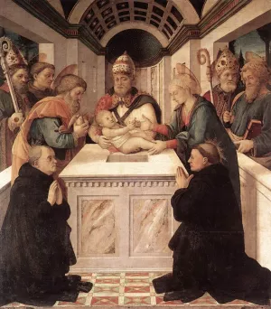 Circumcision Oil painting by Fra Filippo Lippi