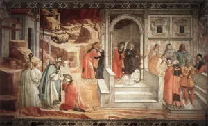 Disputation in the Synagogue by Fra Filippo Lippi Oil Painting