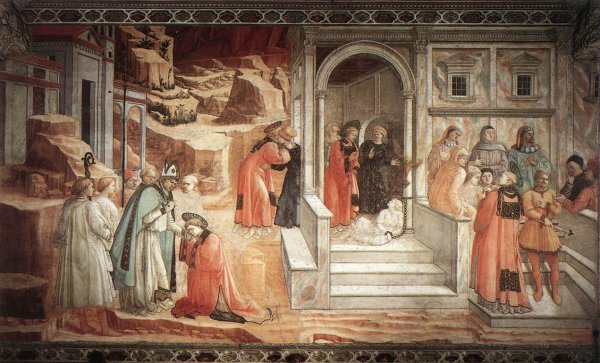 Disputation in the Synagogue by Fra Filippo Lippi - Hand-Painted Oil Painting Reproduction