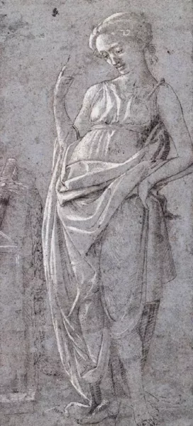 Female Figure Prophetess Oil painting by Fra Filippo Lippi