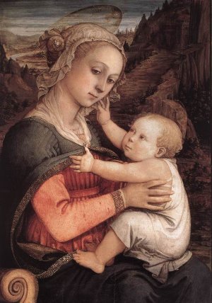 Madonna and Child Oil painting by Fra Filippo Lippi