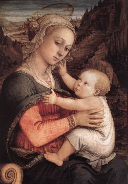 Madonna and Child by Fra Filippo Lippi - Hand-Painted Oil Painting Reproduction