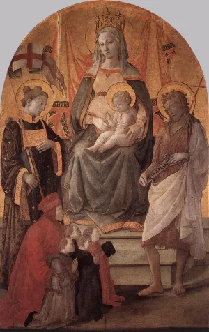 Madonna del Ceppo by Fra Filippo Lippi Oil Painting