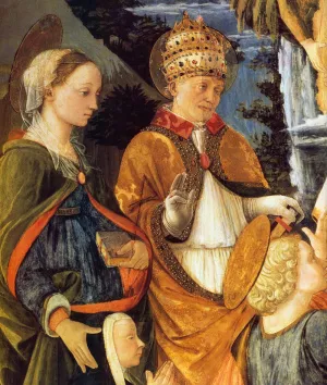 Madonna della Cintola Detail by Fra Filippo Lippi Oil Painting