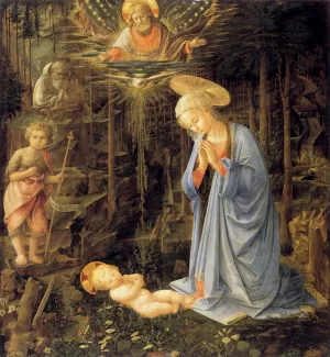 Madonna in the Forest by Fra Filippo Lippi - Oil Painting Reproduction