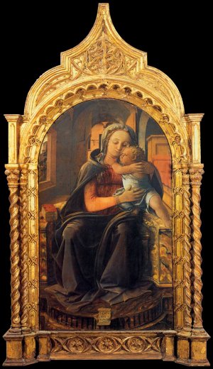Madonna with Child Tarquinia Madonna by Fra Filippo Lippi Oil Painting