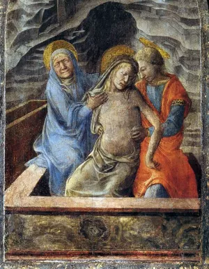 Pieta by Fra Filippo Lippi Oil Painting