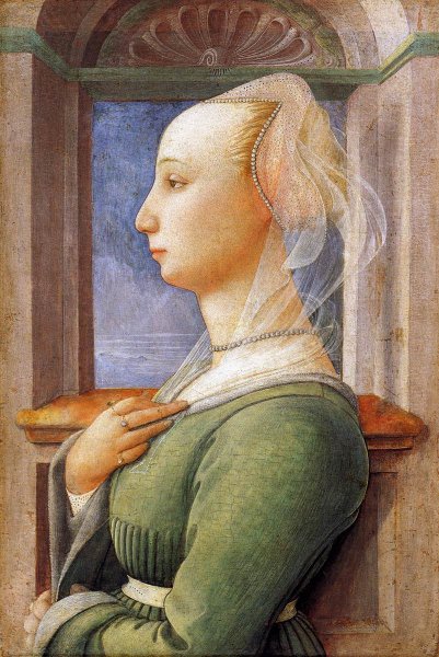 Portrait of a Woman by Fra Filippo Lippi - Hand-Painted Oil Painting Reproduction