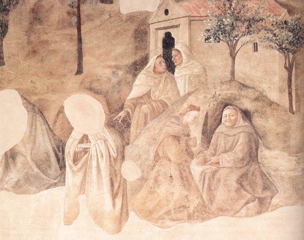 Main Product Photo of Rules of the Carmelite Order (detail) Painting by Fra Filippo Lippi
