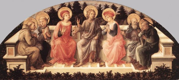 Main Product Photo of Seven Saints Painting by Fra Filippo Lippi