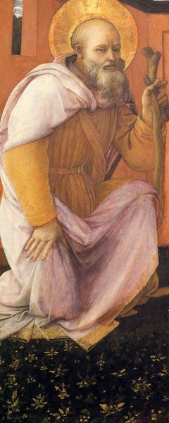 St Anthony Abbot Oil painting by Fra Filippo Lippi