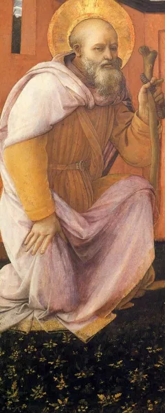 St Anthony Abbot by Fra Filippo Lippi Oil Painting