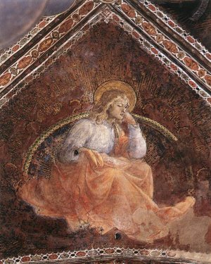 St Luke the Evangelist Oil painting by Fra Filippo Lippi