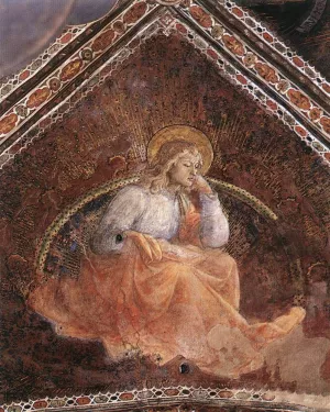 St Luke the Evangelist painting by Fra Filippo Lippi
