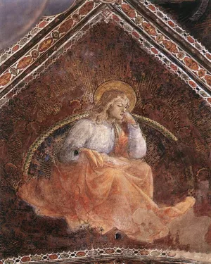 St Luke the Evangelist Oil painting by Fra Filippo Lippi