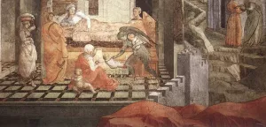 St Stephen is Born and Replaced by Another Child