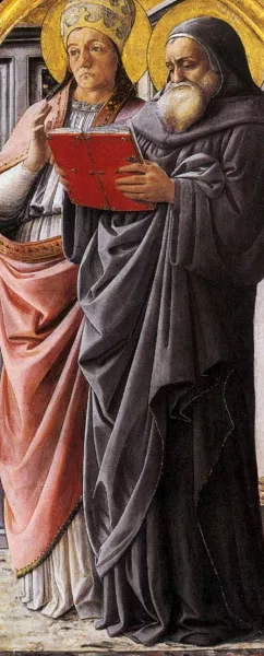 Sts Gregory and Jerome by Fra Filippo Lippi Oil Painting