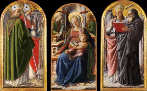 Triptych by Fra Filippo Lippi - Oil Painting Reproduction