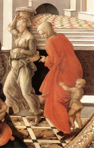 Virgin with the Child and Scenes from the Life of St Anne Detail