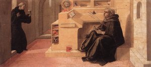 Vision of St Augustine Oil painting by Fra Filippo Lippi