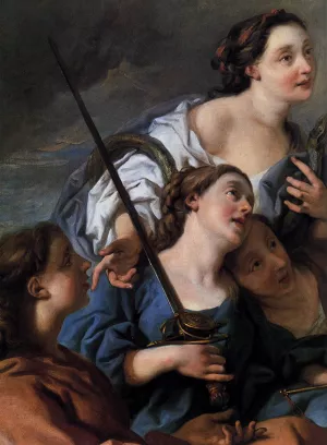 An Allegory of Time Unveiling Truth Detail by Francois De Troy - Oil Painting Reproduction