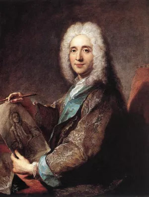 Portrait of Jean de Jullienne by Francois De Troy - Oil Painting Reproduction