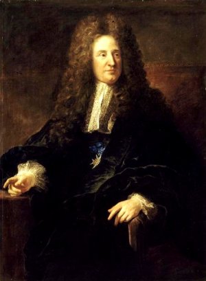 Portrait ofÊJules Hardouin-MansartÊ by Francois De Troy Oil Painting