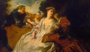 Scene in the Park Oil painting by Francois De Troy