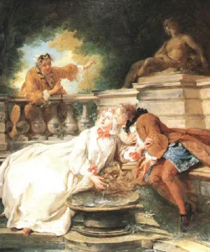 The Alarm, or the Gouvernante Fidele by Francois De Troy - Oil Painting Reproduction