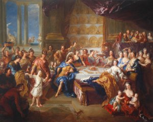 The Feast of Dido and AeneasA by Francois De Troy Oil Painting