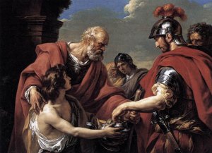 Belisarius Oil painting by Francois-Andre Vincent
