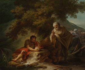 Democritus among the Abderitans by Francois-Andre Vincent Oil Painting