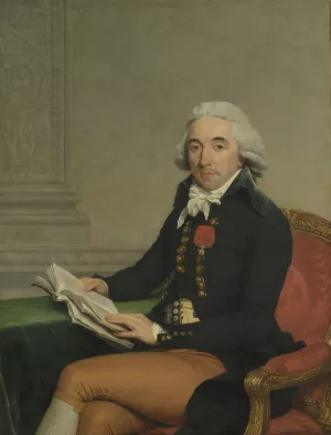 Portrait of a Man by Francois-Andre Vincent Oil Painting