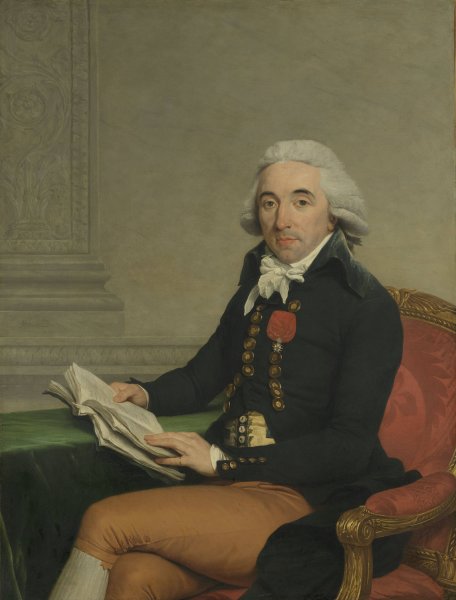 Portrait of a Man  by Francois-Andre Vincent - Hand-Painted Oil Painting Reproduction