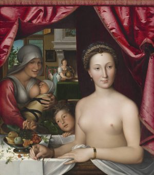 A Lady in Her Bath by Francois Clouet Oil Painting