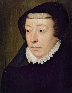 Portrait de Catherine de Medicis by Francois Clouet Oil Painting