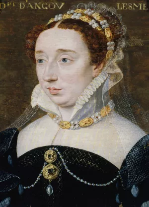 Portrait de Diane de France, duchesse d'Angouleme by Francois Clouet Oil Painting