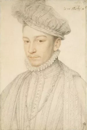 Portrait of Charles IX painting by Francois Clouet