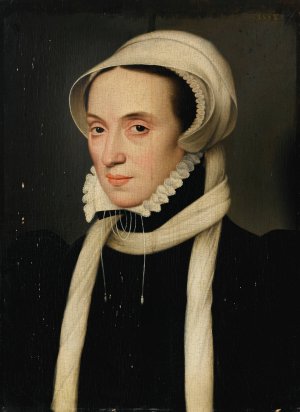 Portrait Of Christina Of Denmark, Duchess Of Milan by Francois Clouet Oil Painting