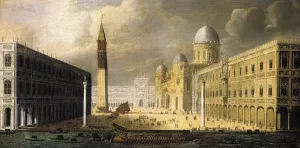 A View of Venice by Francois De Nome Oil Painting