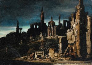 Architectural Capriccio by Francois De Nome Oil Painting