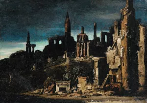 Architectural Capriccio by Francois De Nome Oil Painting
